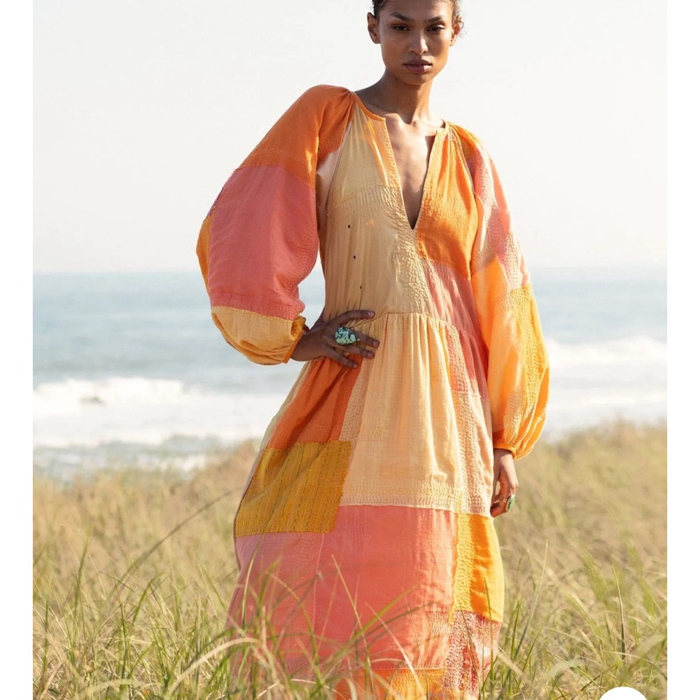Alix of Bohemia Celeste Mango Sari Dress S